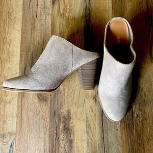 Express Nude Backless Slide High Heel Mule 10